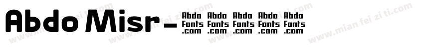 Abdo Misr字体转换